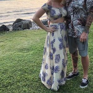 Two piece top & skirt